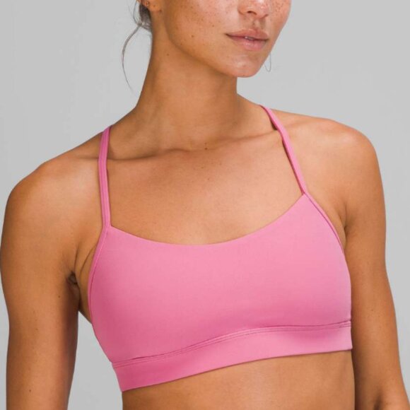 Lululemon Flow Y Nulu Bra *Light Support, A–C Cups Pink Blossom - Picture 1 of 4